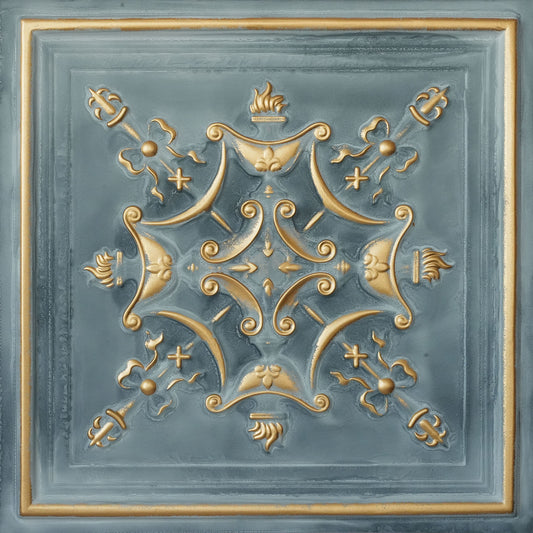 PAINTSDECOR PL07 Smoked gold PVC ceiling tile 1