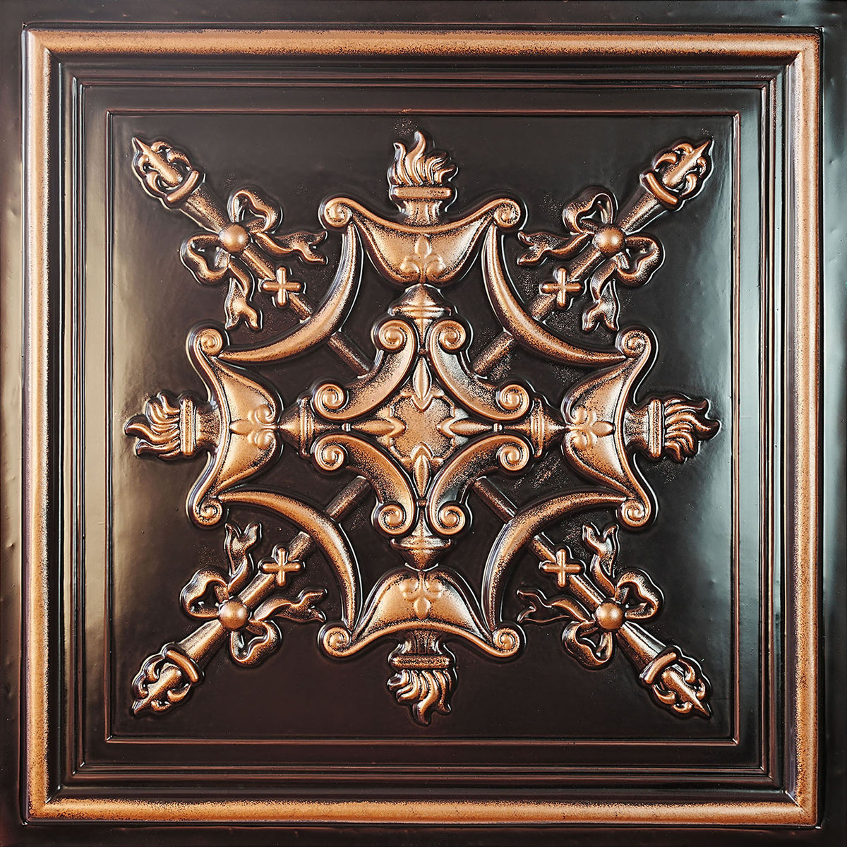 PAINTSDECOR PL07 Traditional copper PVC ceiling tile 8