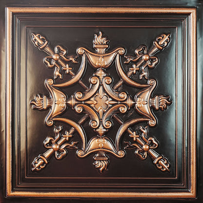 PAINTSDECOR PL07 Traditional copper PVC ceiling tile 8