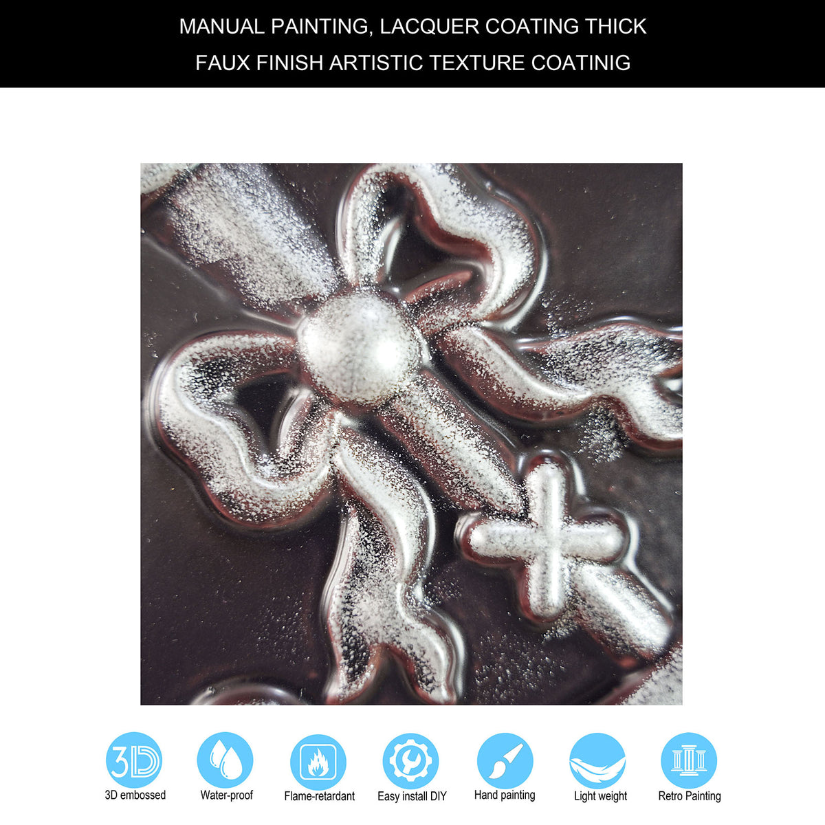 PAINTSDECOR PL07 Traditional silver PVC ceiling tile 2