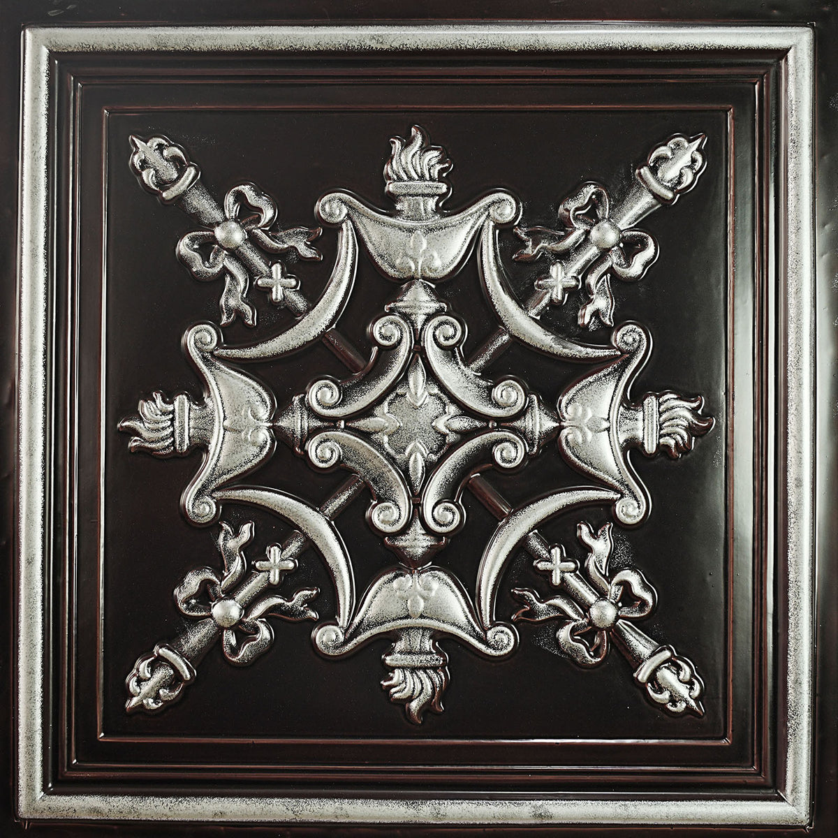 PAINTSDECOR PL07 Traditional silver PVC ceiling tile 8