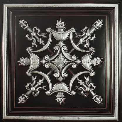 PAINTSDECOR PL07 Traditional silver PVC ceiling tile 8