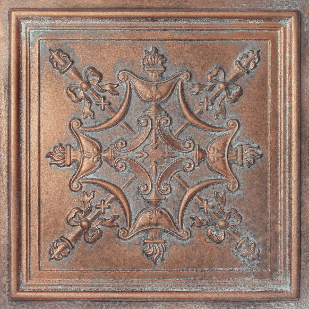 PAINTSDECOR PL07 Weathered copper PVC ceiling tile 9