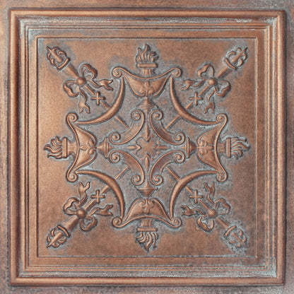 PAINTSDECOR PL07 Weathered copper PVC ceiling tile 9