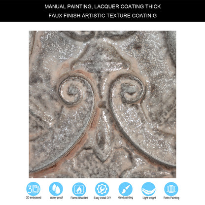PAINTSDECOR PL07 Weathered Iron PVC ceiling tile 3
