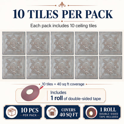 PAINTSDECOR PL07 Weathered Iron PVC ceiling tile 4