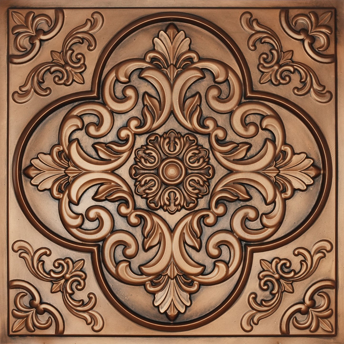 PL88 Aged Copper decorative faux tin ceiling tile