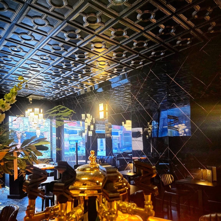 PL37 black gold ceiling tiles