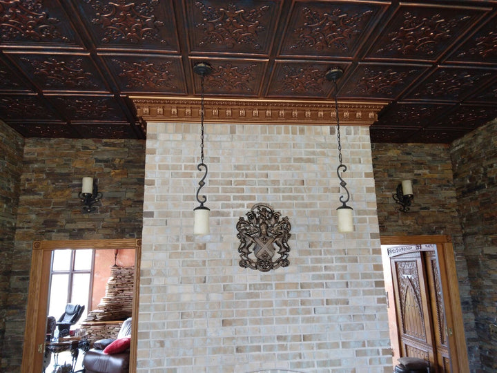 PL07 archaic copper ceiling tiles