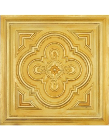 embossed Ceiling tiles Faux Tin golden color PL36 pack of 10pcs