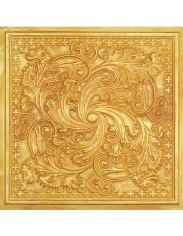 PVC Ceiling tiles Faux tin golden color PL62 10pcs/lot