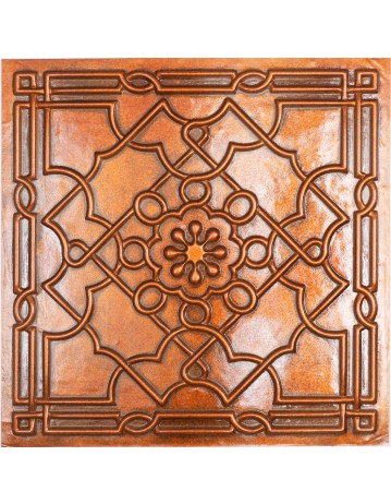 Vinyl ceiling panels, Distress Tin Ceiling Tiles, Archaic copper color PL09 pack of 10pcs