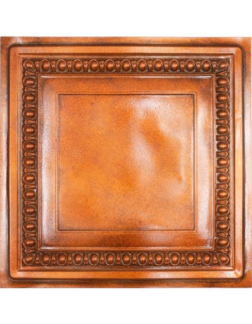 Vinyl ceiling Tiles, Emboss wall panels, Archaic copper color PL06 pack of 10pcs