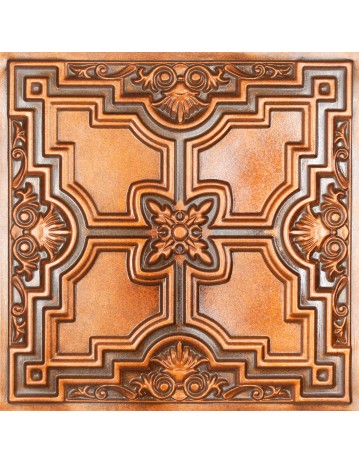 Faux Tin ceiling tiles Archaic copper color PL16 pack of 10pcs