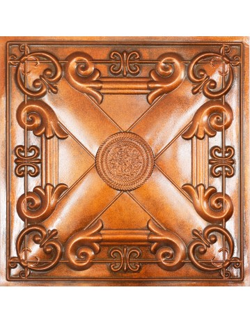 Aged Ceiling Panels, Decorative tin wall tile, Archaic copper color PL22 pack of 10pcs