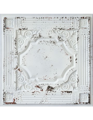 Ceiling tiles Faux tin distressed crack white black color PL65 10pcs/lot