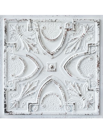 suspended Ceiling tiles Faux Tin distress crack white black color PL11 pack of 10pcs