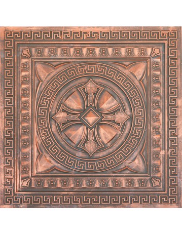 Faux Tin ceiling tiles Rustic copper color PL01 pack of 10pcs