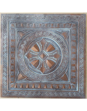 Ceiling tiles Faux Tin painted weathering copper color PL01 pack of 10pc