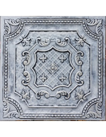 Faux Tin ceiling tiles weathering black white color PL04 pack of 10pcs