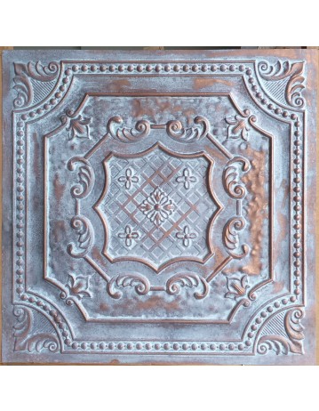 Ceiling tiles Faux Tin painted weathering copper color PL04 pack of 10pcs