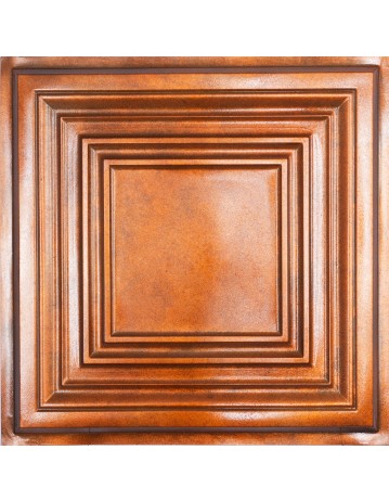 Faux metal ceiling, Interior decorative panel, Archaic copper color PL05 pack of 10pcs