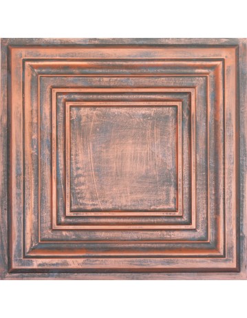 Faux Tin ceiling tiles Rustic copper color PL05 pack of 10pcs