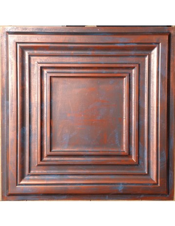 Faux Tin ceiling tiles Rustic copper color PL05 pack of 10pcs