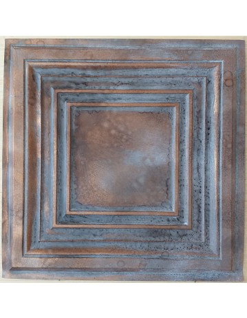 Ceiling tiles Faux Tin painted weathering copper color PL05 pack of 10pcs
