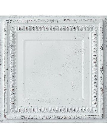 Decorative Fancy Tiles, Drop in ceiling panels, Distress crack white black color PL06 pack of 10pcs