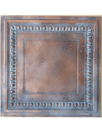 Ceiling tiles Faux Tin painted weathering copper color PL06 pack of 10pc