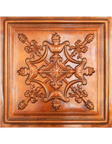 Faux Tin ceiling tiles Archaic copper color PL07 pack of 10pcs