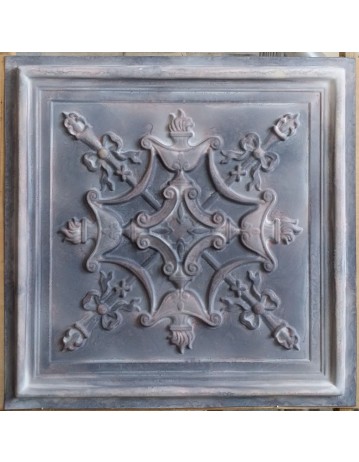 Tin ceiling tiles embossed cafe club old wood gray wall panel PL07 pack of 10pcs