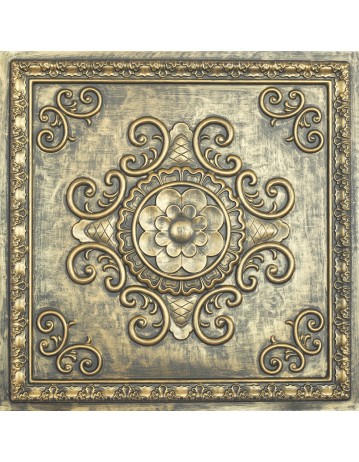 Faux Tin ceiling tiles ancient gold color PL08 pack of 10pcs