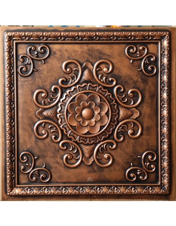 Faux Tin ceiling tiles archaic coppery color PL08 pack of 10pcs