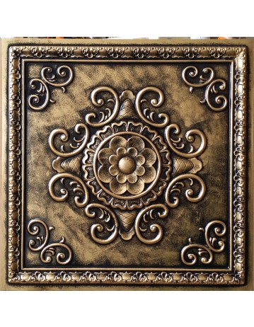 Faux Tin ceiling tiles archaic copper color PL08 pack of 10pcs
