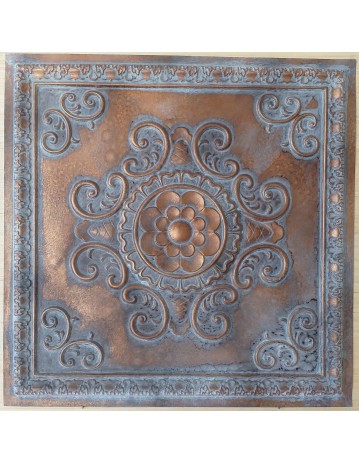 Ceiling tiles Faux Tin vintage painted weathering copper color PL08 10pc/lot