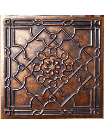 Faux Tin ceiling tiles archaic copper color PL09 pack of 10pcs