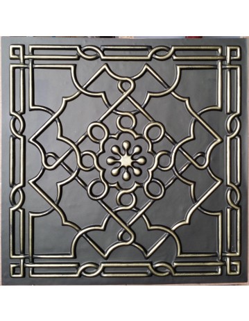 Faux Tin ceiling tiles Classic aged bronze color PL09 pack of 10pcs