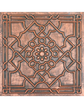 Faux Tin ceiling tiles Rustic copper color PL09 pack of 10pcs