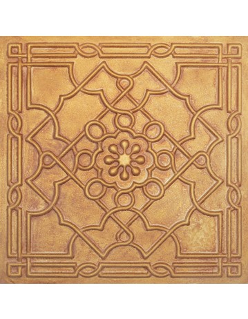 Reclaimed tin ceiling, Decorative wall panels, Vintage brown gold color PL09 pack of 10pcs