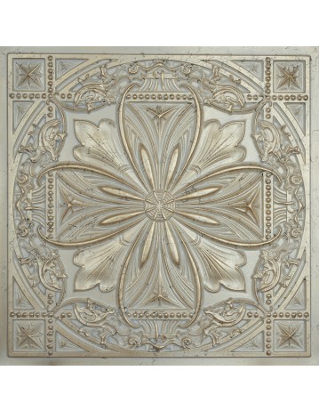 Copper tin tile, Metallic ceiling panel, Distress crack champagne gold color PL10 pack of 10pcs