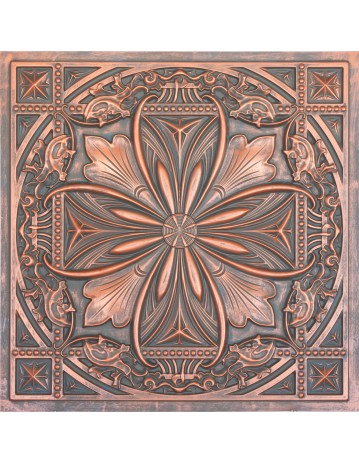 2x2 Ceiling tiles Faux Tin Rustic copper color PL10 10pcs/lot