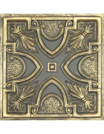 Reclaimed ceiling tiles, Decorative pvc panels, Ancient gold PL11 pack of 10pcs