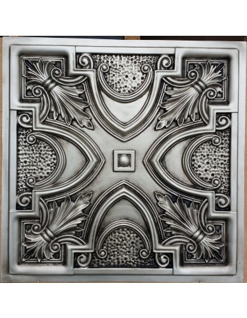 Faux Tin ceiling tiles Antique silver color PL11 pack of 10pcs