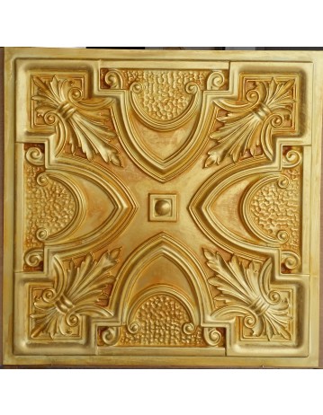 Drop in Ceiling tiles Faux Tin golden color PL11 pack of 10pc
