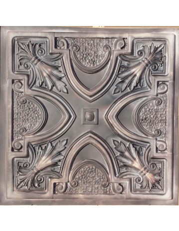 Faux Tin ceiling tiles old wood gray color PL11 pack of 10pcs