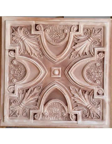 Ceiling tiles Faux Tin painting beige color PL11 pack of 10pcs