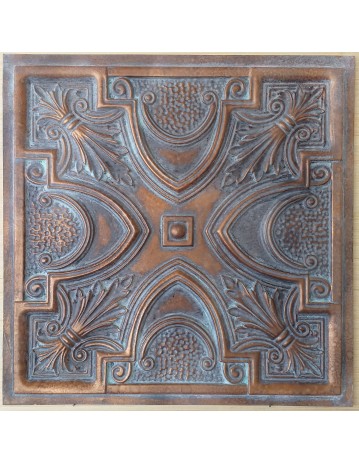 Ceiling tiles Faux Tin vintage painted weathering copper color PL11 10pcs/lot