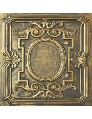Faux Tin ceiling tiles ancient gold color PL15 pack of 10pcs